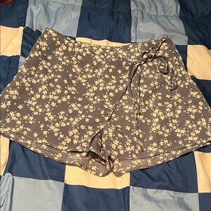 SHEIN Blue Floral Women's Skorts